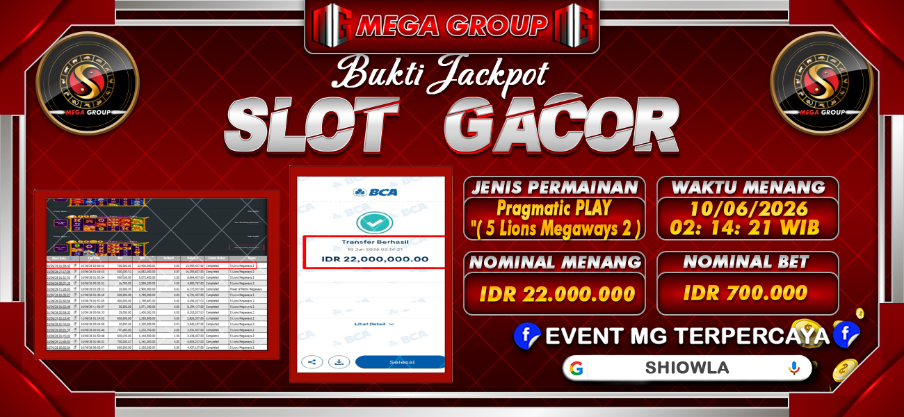 Bukti JP situs Shiowla hari Rabu, 10 Juni 2026